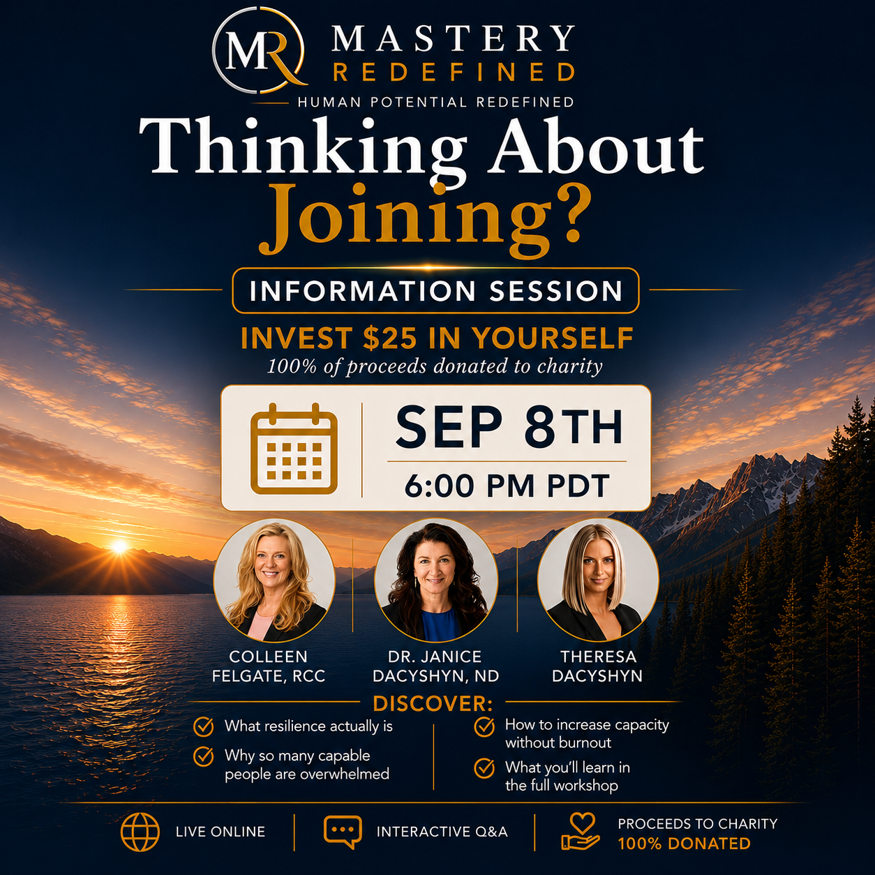 Virtual INFO Session-Building Resilience Workshop-Sep 8 6:00pm PDT