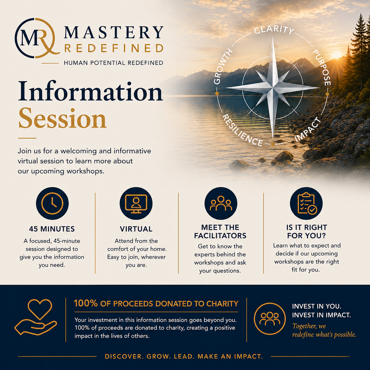 Virtual INFO Session -Building Resilience Workshop-Sep 10 6:00pm PDT